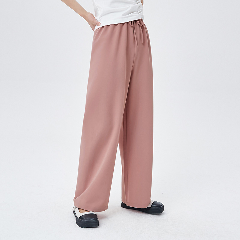 two duo SEMIR Casual Trousers Women'S Loose Straight-Leg Pants Drape 2021 Summer New Style Thin Trend Khaki Casual Pants
