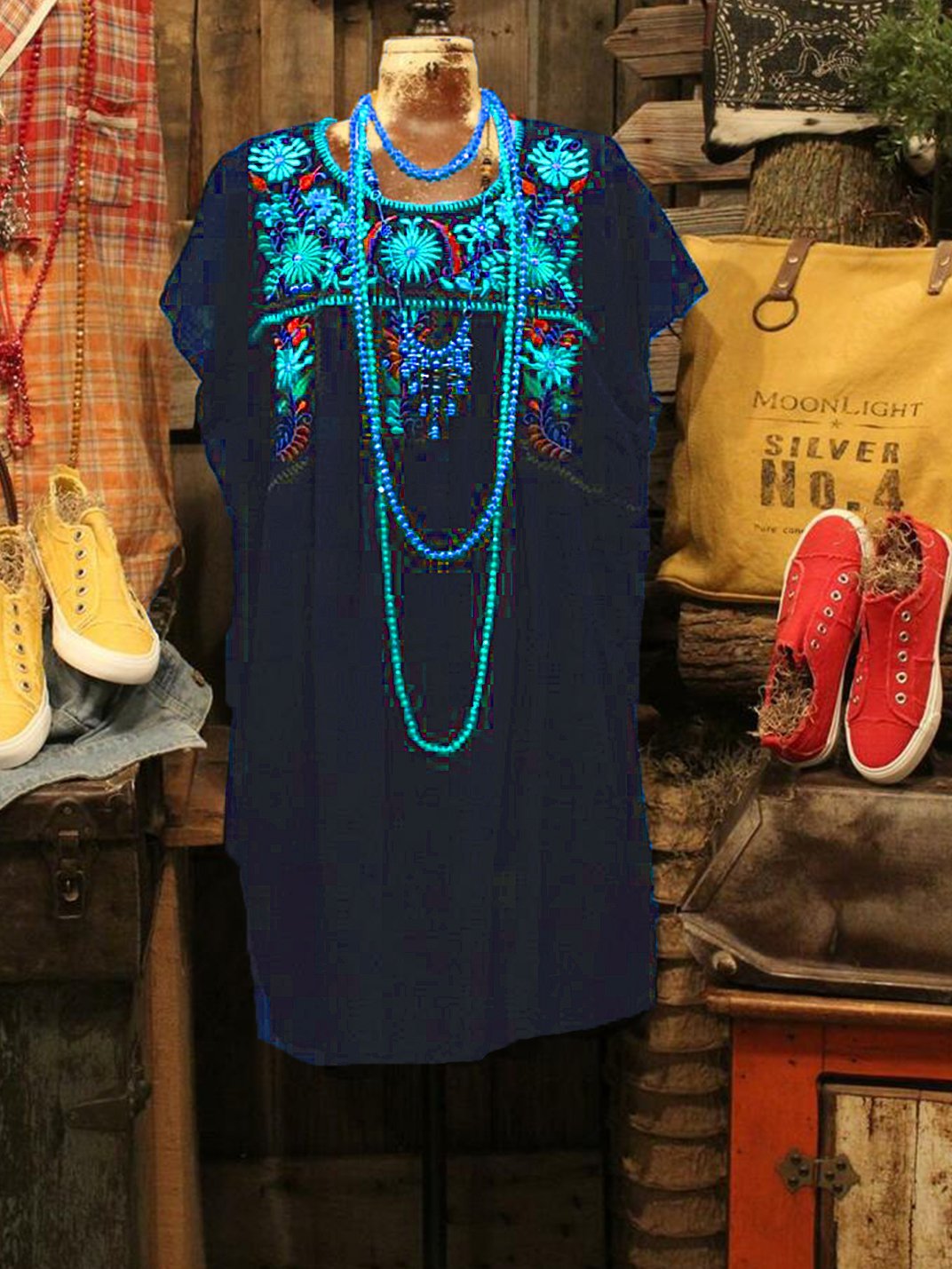 Casual Frill Sleeve Floral Dresses