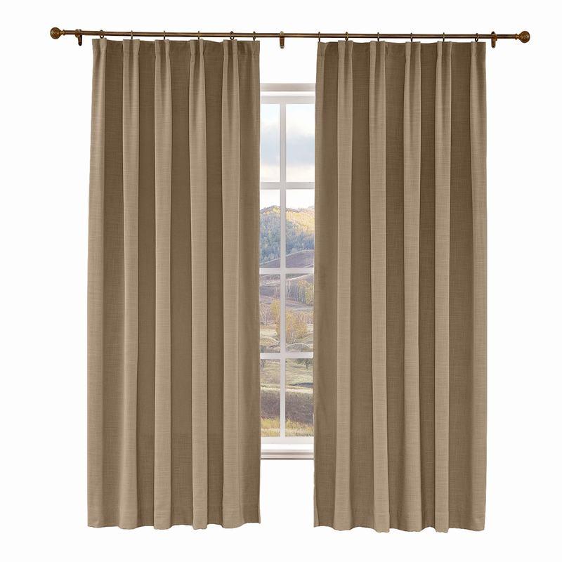 LIZ Polyester Linen Curtain Drapery Custom