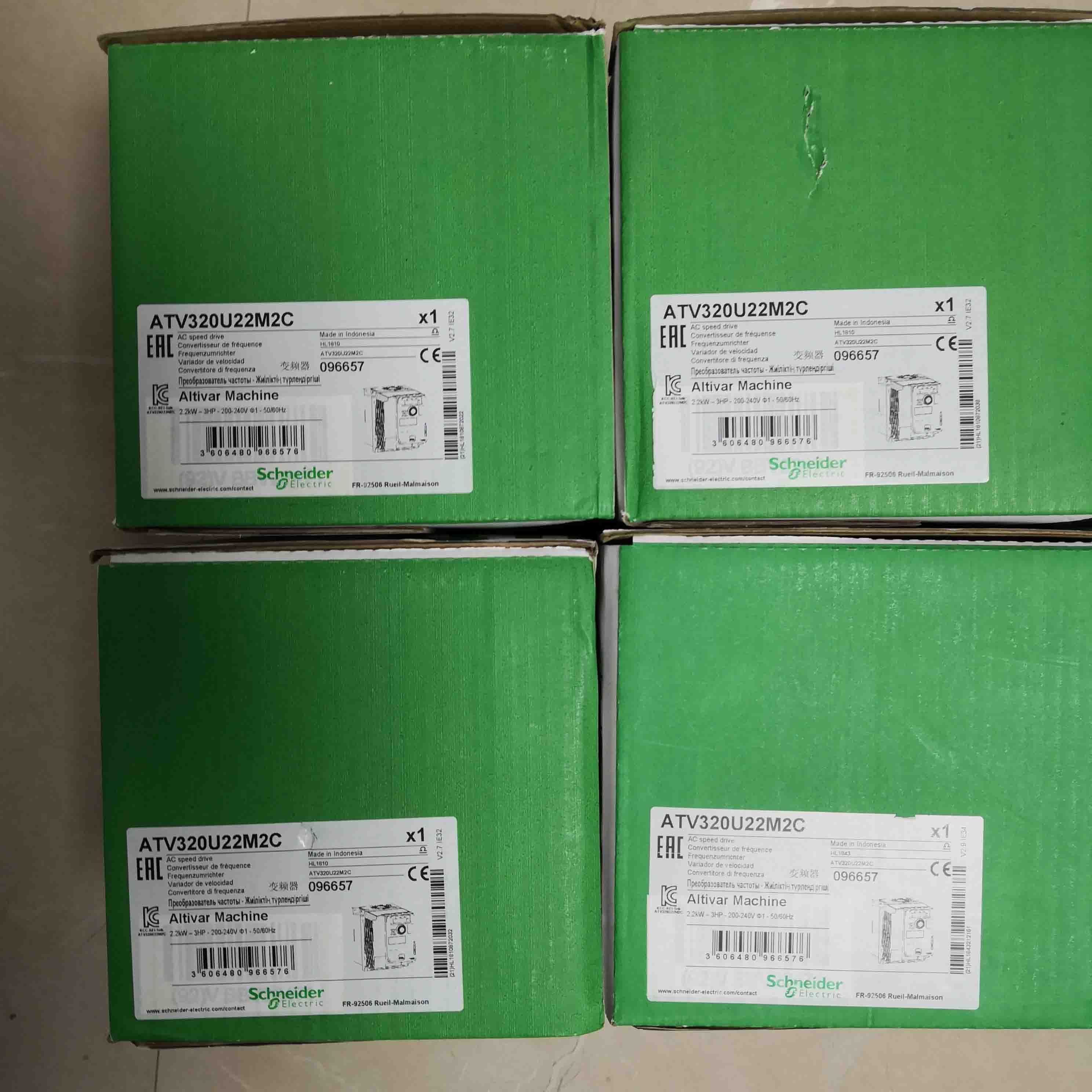 ATV320U22M2C Schneider Variable speed drive 2.2kW Brandy Original Factory Sealed New