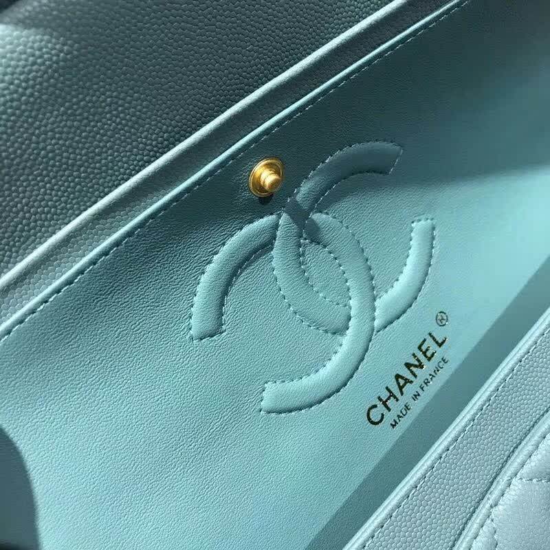 high quality handbag 119010 caviar genuine leather flap bag 1112