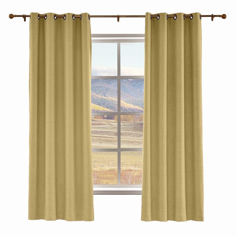 LIZ Polyester Linen Curtain Drapery Custom