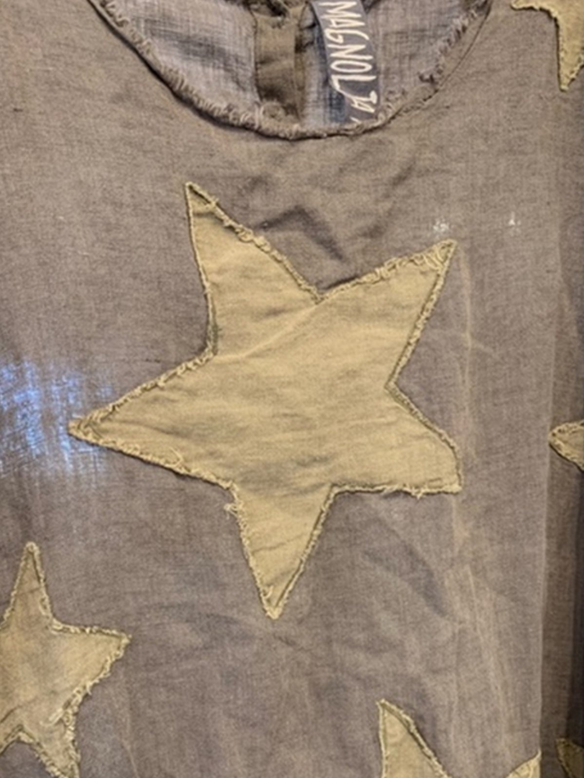 Cocoon Long Sleeve Pockets Star Dresses