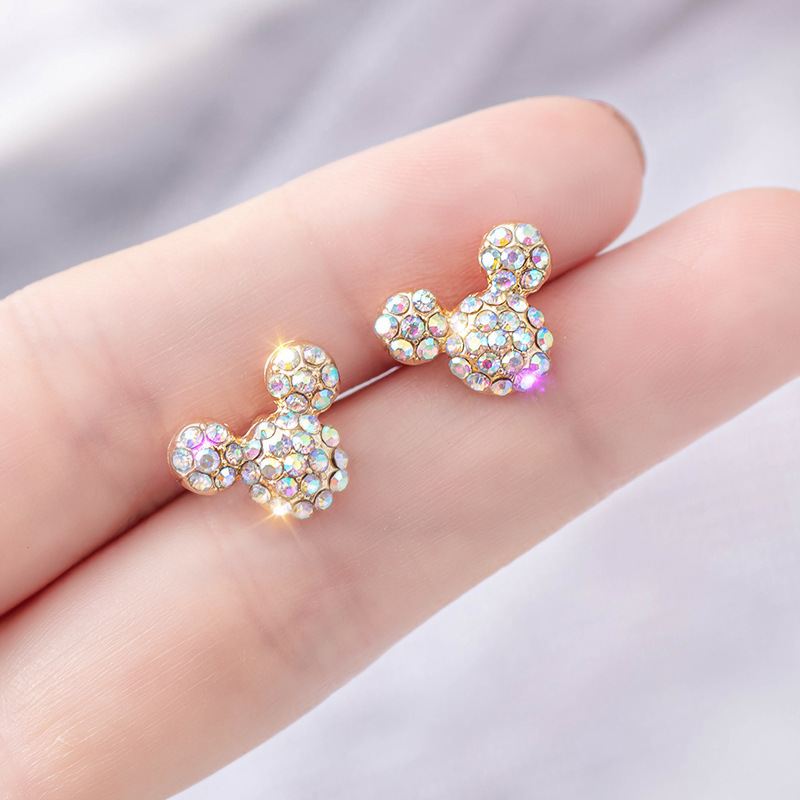 韩国S925银针小清新耳环百搭气质心形珍珠耳饰个性防过敏耳钉批发