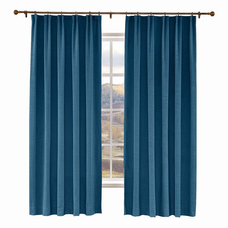 LIZ Polyester Linen Curtain Drapery Custom