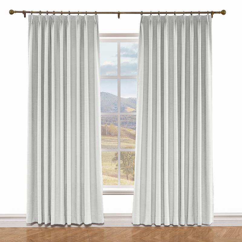 LIZ Polyester Linen Curtain Drapery Custom