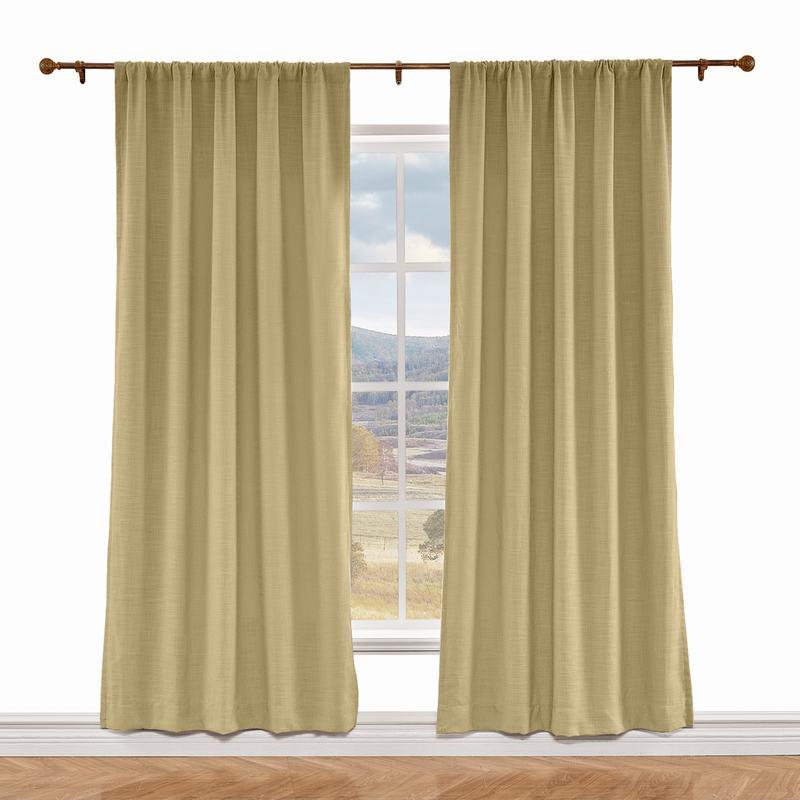 LIZ Polyester Linen Curtain Drapery Custom