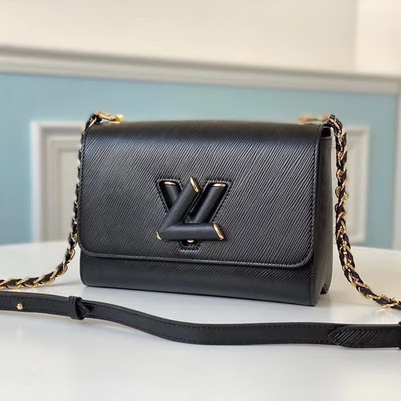 【原版皮】路易威登/LV Twist 手袋，采用简约纯色渲染标志性Epi皮革，再以哑光金属件释放前卫张力，小巧构型搭配波浪底部设计，暗藏充裕容量玄机，款号：M50282