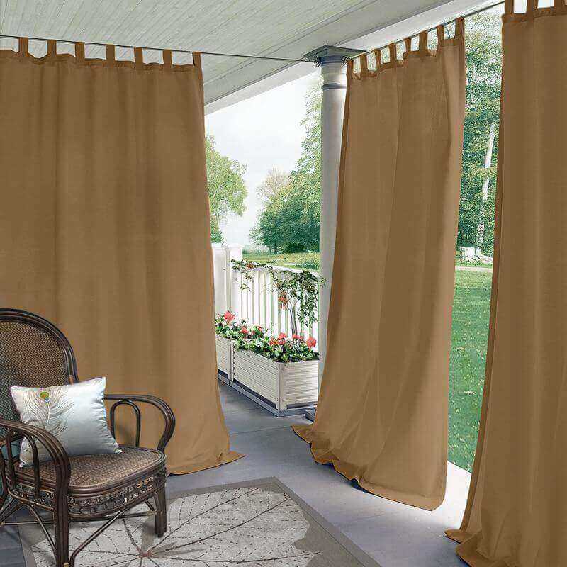 CUSTOM Edoardo Wheat Outdoor Curtain