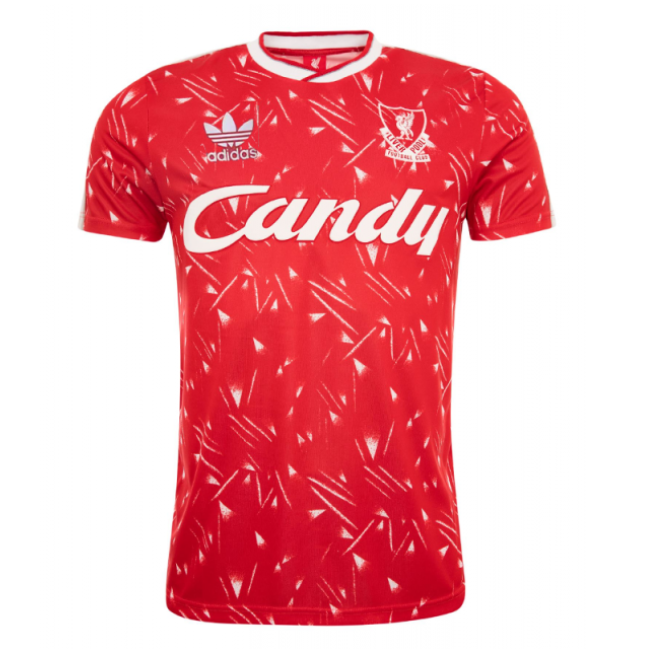1989-1991 Liverpool Home Retro Soccer Jersey