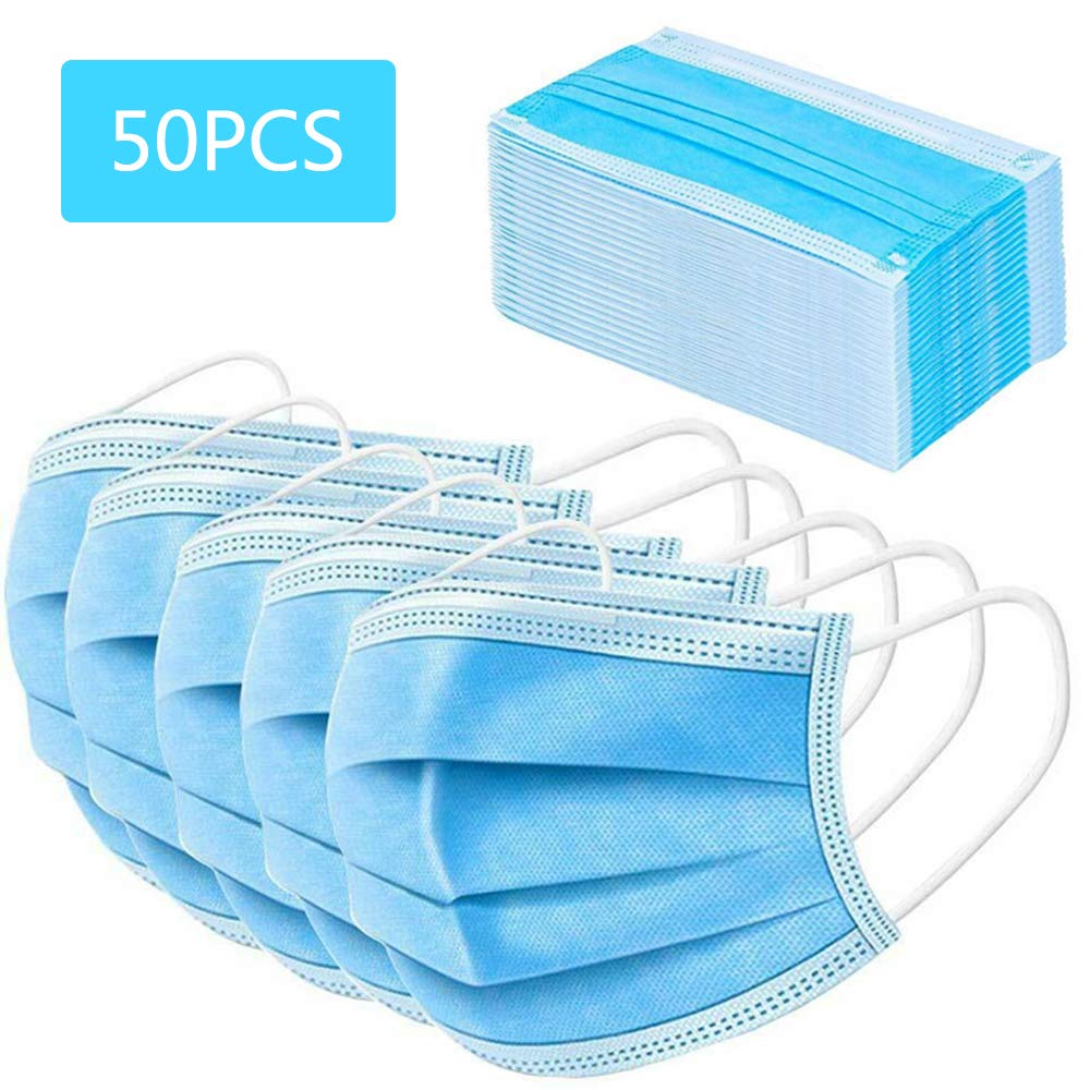 20 PCS 3 Ply Disposable Face Mask Earloop