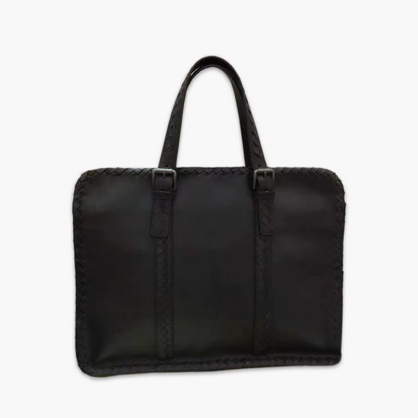 【原版皮】宝缇嘉/BV 男士公文包，采用蜡胎牛皮精心裁制而成，质地轻盈，空间充裕，携带方便，款号：80188802