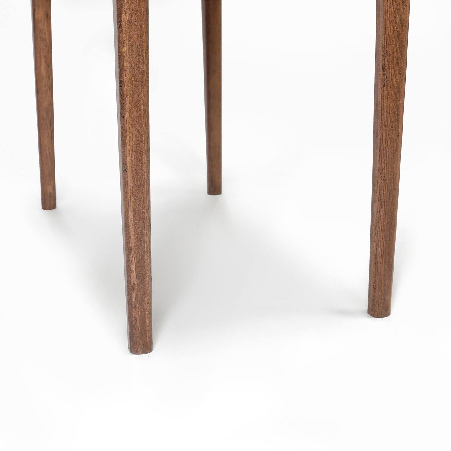 Meno Console Table - Finish: White Marble, Walnut by The Bianco Collection