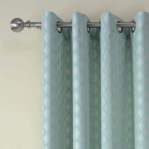 Polyester Jacquard Heavy Weight Grommet Diamond Soft Panel Curtain Panel Drape Sander