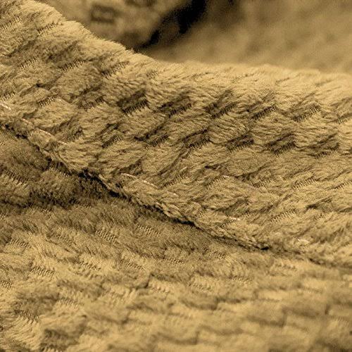 Cordaroy&s - Tan Chenille Convertible Bean Bag Chair - Full