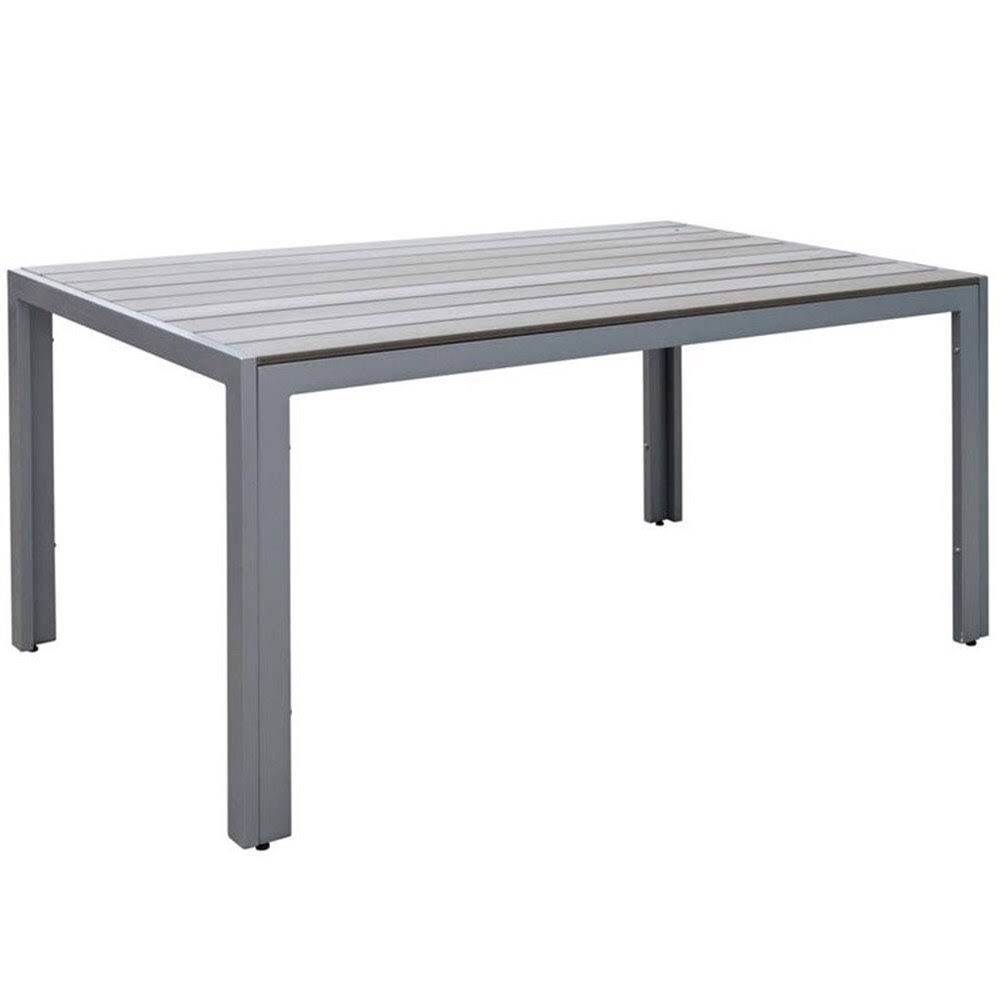 Atlin Designs Patio Dining Table in Sun Bleached Gray - AD-1381765