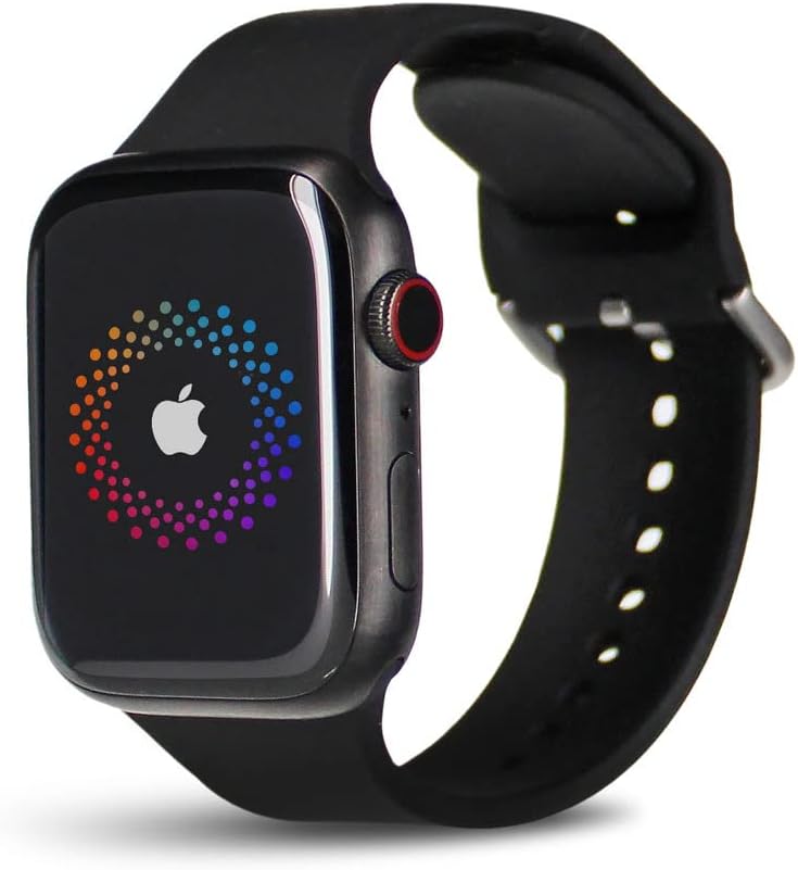 Apple Watch Series 7 (GPS, 41mm) Starlight Aluminum Case with Starlight Sport Band, Regular (Renewed)