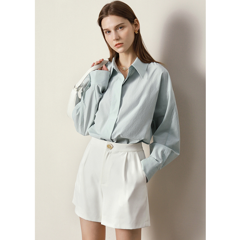kucun weight Amii Minimalism Women Shirts Office Lady Blouse For Women Loose Solid Elegant Blusas Ladies Clothing Casual Female Tops 12230012