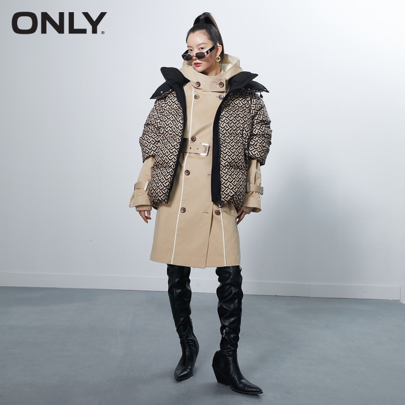 目目 ten ONLY winter new full print loose short down jacket women | 121423066