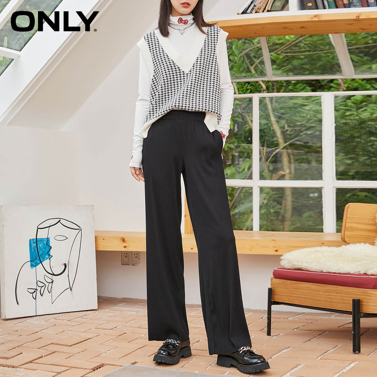 目目 eleven Comments ONLY summer tooling wind wide-leg loose and thin wild simple casual pants women 120314071