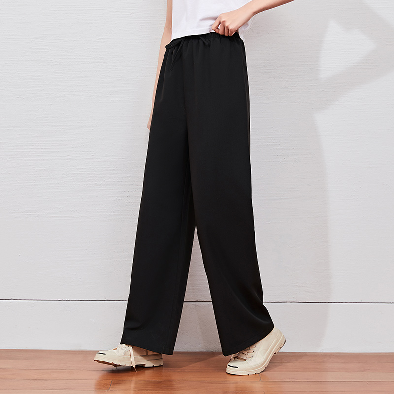 目目 two duo SEMIR Casual Trousers Women'S Loose Straight-Leg Pants Drape 2021 Summer New Style Thin Trend Khaki Casual Pants
