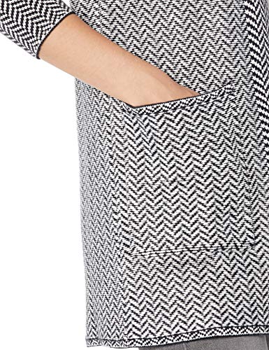 Amazon Brand - Daily Ritual Women's Ultrasoft Jacquard Long-Sleeve Coatigan Cardigan Sweater