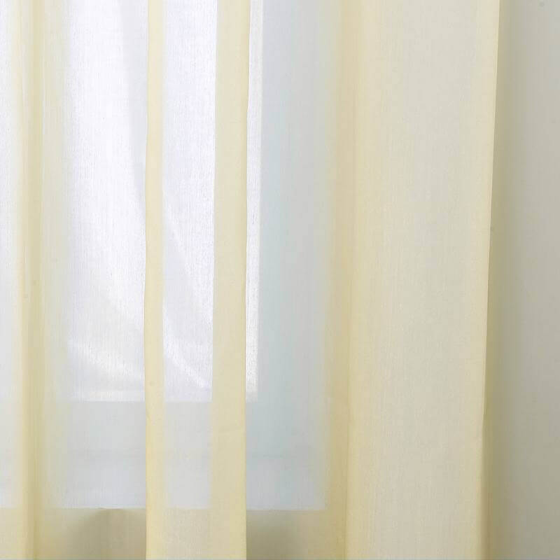 Nickel Grommet Gradient Ombre Sheer Curtain Tulle Gradual Drape HANNA