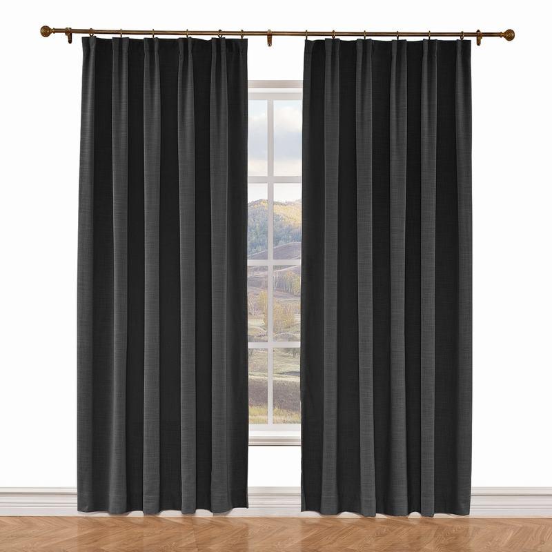 LIZ Polyester Linen Curtain Drapery Custom