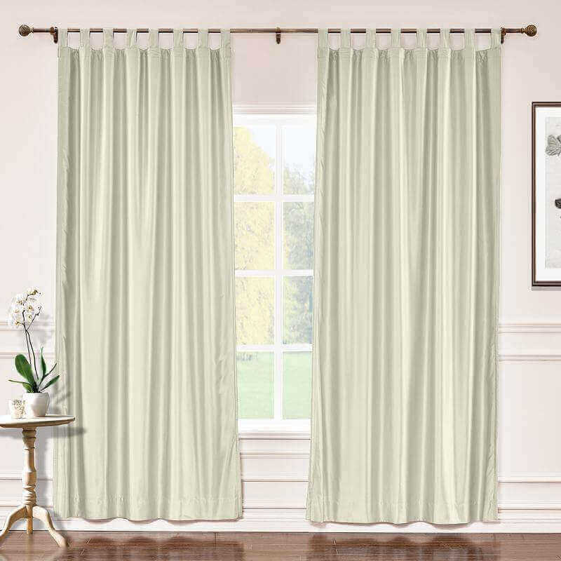CUSTOM Lao Hang Zhou Ivory Polyester Cotton Thermal Insulated Curtain