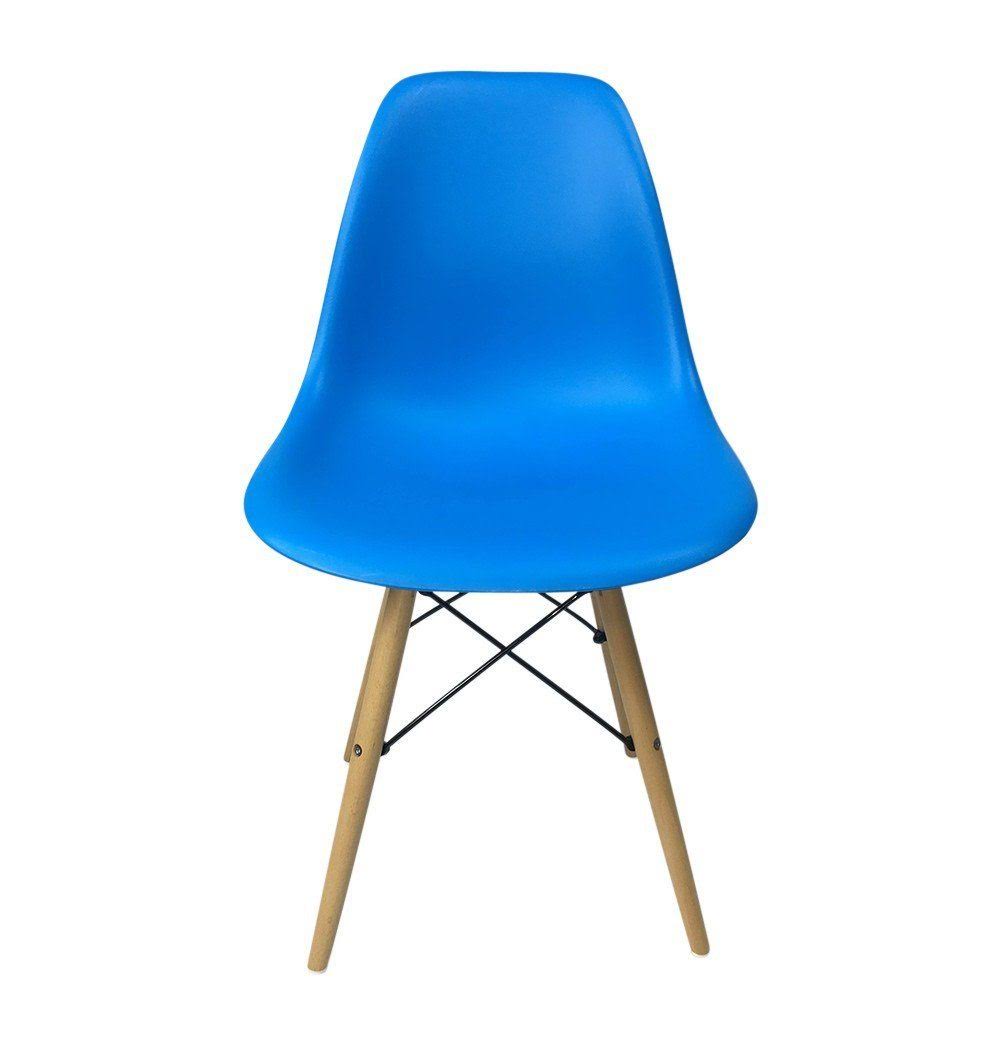 Eiffel Chair - Wooden Legs - light-green-pp, Light Walnut
