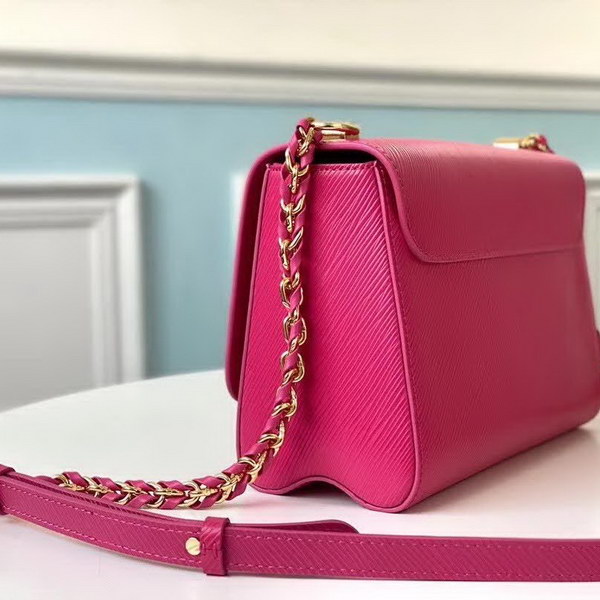 【原版皮】路易威登/LV Twist 手袋，采用简约纯色渲染标志性Epi皮革，再以哑光金属件释放前卫张力，小巧构型搭配波浪底部设计，暗藏充裕容量玄机，款号：M50282