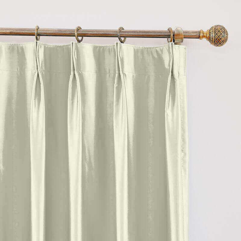 CUSTOM Lao Hang Zhou Ivory Polyester Cotton Thermal Insulated Curtain