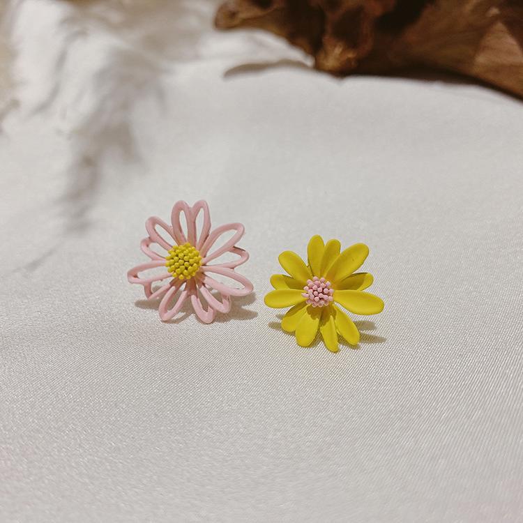 韩国S925银针小清新耳环百搭气质心形珍珠耳饰个性防过敏耳钉批发