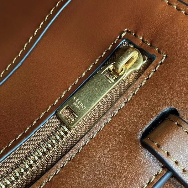 【原版皮】赛琳/Celine 小牛皮水桶，芭比Lisa代言款，黄褐棕牛皮搭配金色金属既高级又抢眼,款号：193043