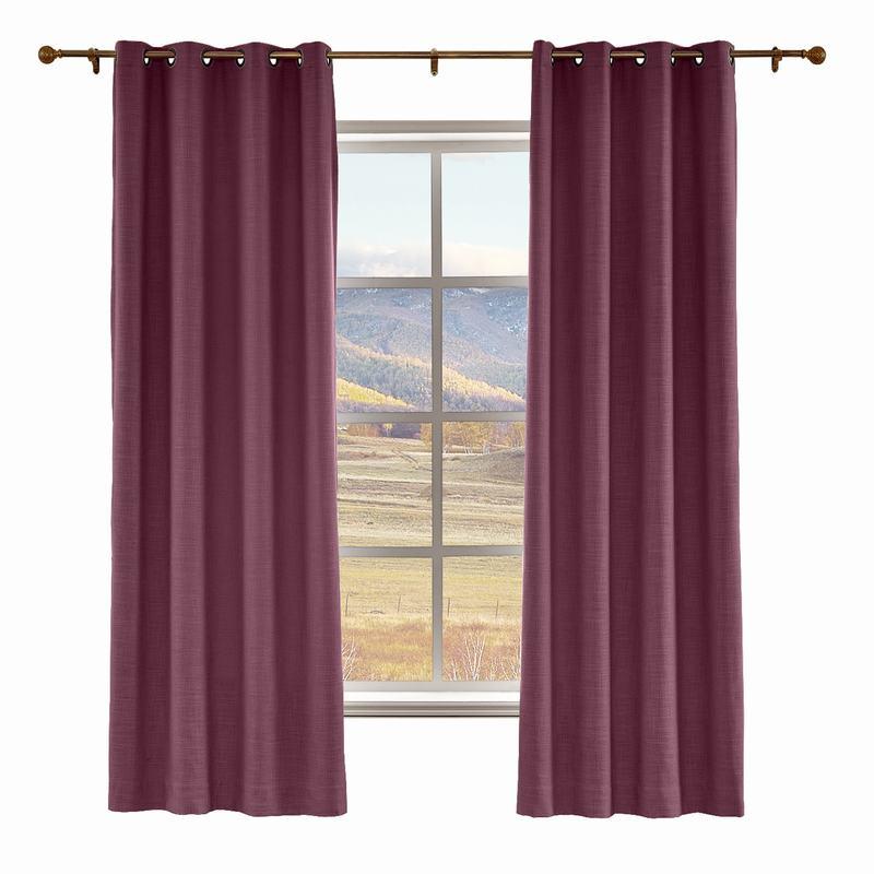 LIZ Polyester Linen Curtain Drapery Custom