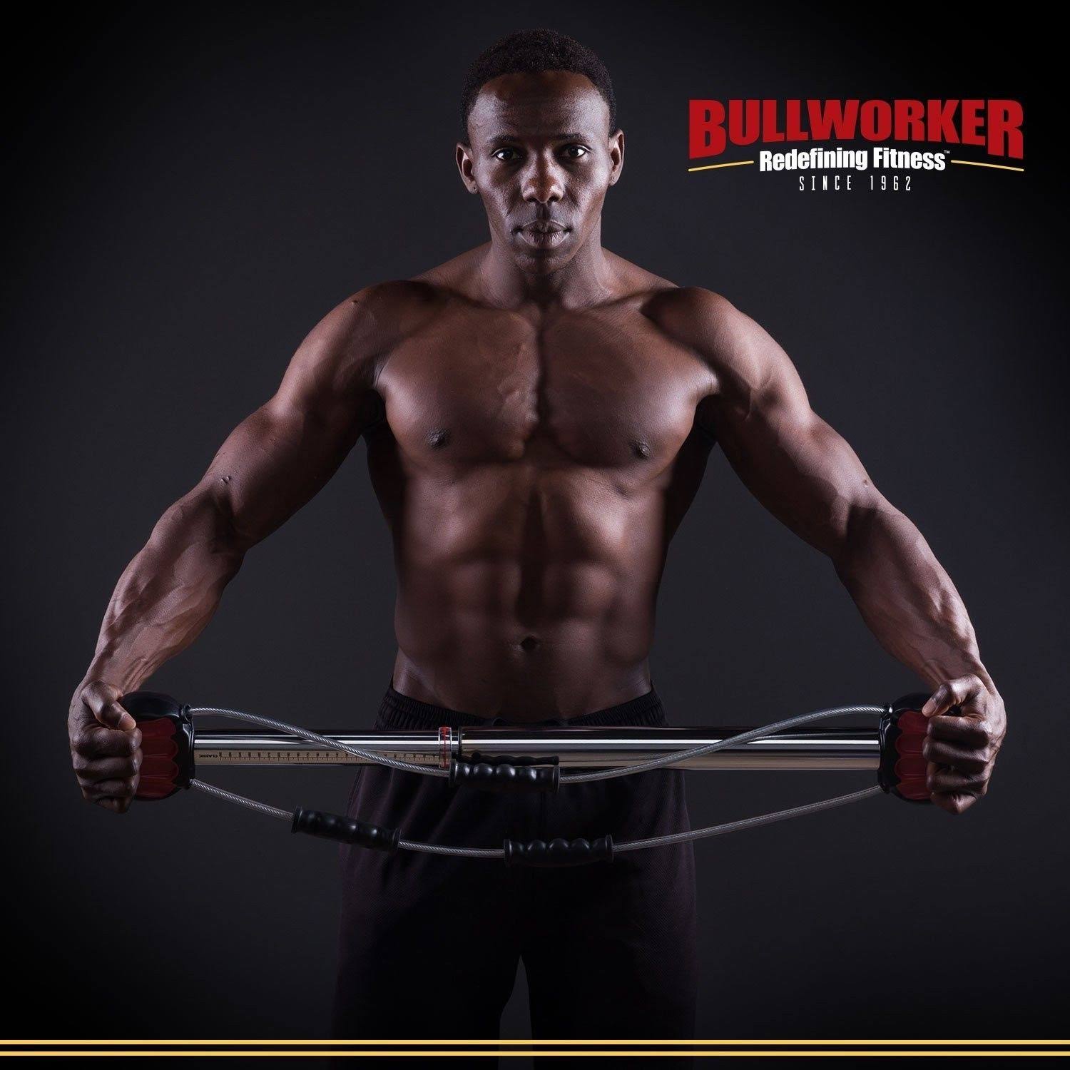 Bullworker 36x22 Bow Classic -Full Body workout- Portable Home Gym Isometric Exercise Equipment for Fast Strength Training gains