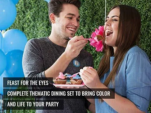 Reveal Squad Gender Reveal Party Supplies Kit Baby Boy or Girl Decorations and Tableware Set