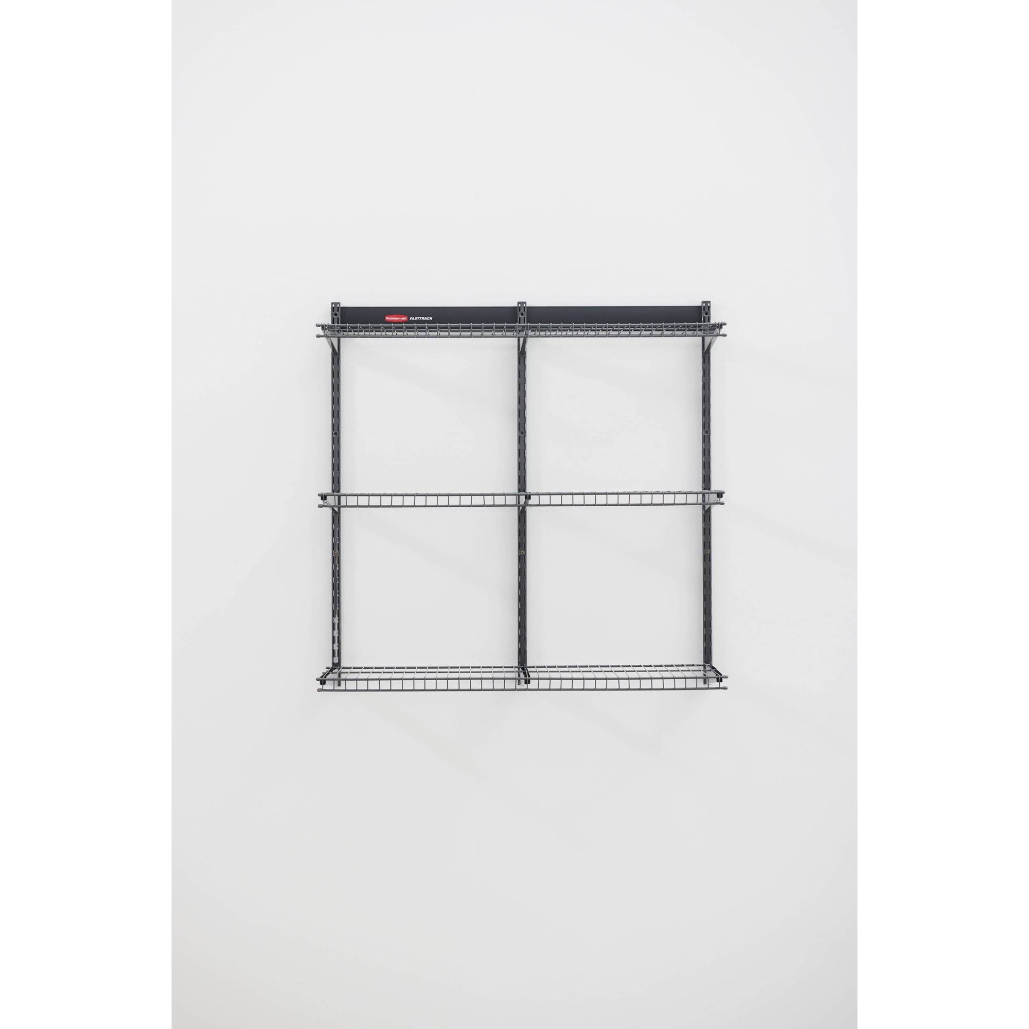 Rubbermaid 36x22 FastTrack Garage Storage All-in-One Rail Shelving Kit