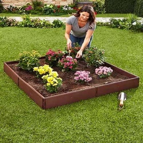 Raised Garden Bed Set Flower Vegetables Seeds Planter Kit Elevated Square Box