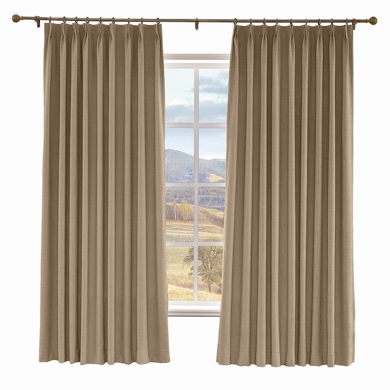 LIZ Polyester Linen Curtain Drapery Custom