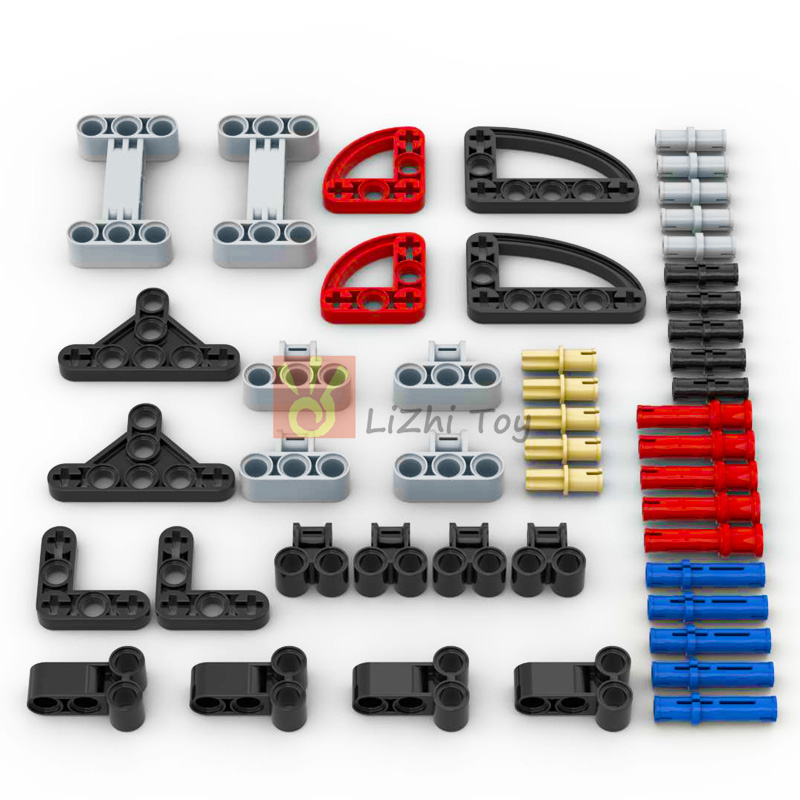 MOC Technical Compatible with Building Blocks Bricks Pin Liftarm Studless Beam Axle Connector Panel Gear Car Mindstorms Toys