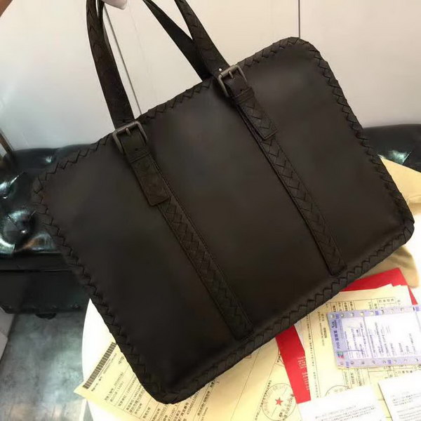 【原版皮】宝缇嘉/BV 男士公文包，采用蜡胎牛皮精心裁制而成，质地轻盈，空间充裕，携带方便，款号：80188802