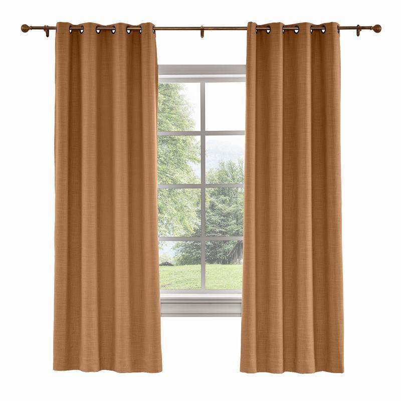 LIZ Polyester Linen Curtain Drapery Custom