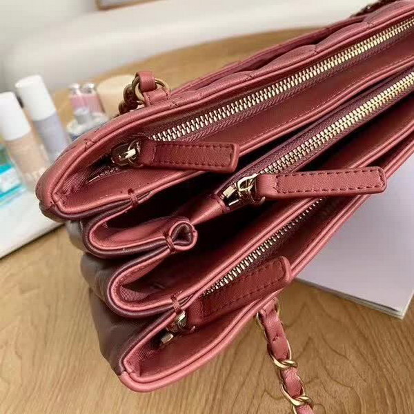 【原版皮】香奈儿/Chanel 购物袋，明星贵妇们的最佳新宠，小香棱格概念，皮链袋，双C标志，一眼钟情，采用进口小羊皮，柔软细腻，皮质独特，纹络更显高档质感，款号：57030