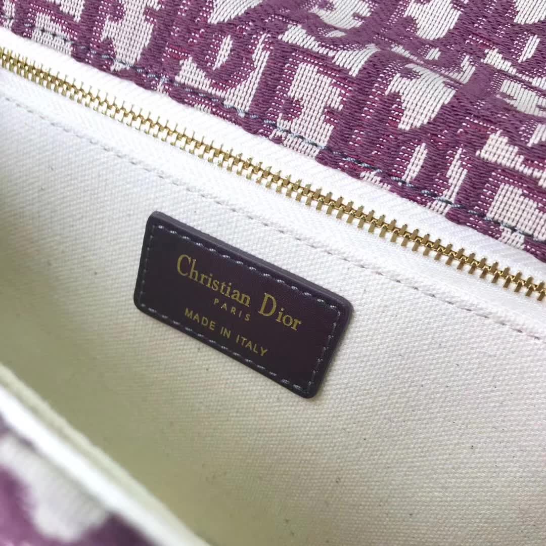 【原版皮】迪奥/Dior 链条包，选用Oblique提花帆布搭配同色系牛皮皮革裁制而成，饰以不规则珠片，很有年代感，搭配链条肩带，真是perfect