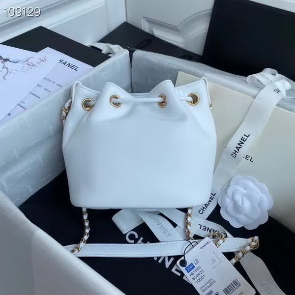 【原版皮】香奈儿/Chanel 手工系列水桶包，各种元素铆钉镶嵌成的双C标志，选用细腻羊皮，内里质感金属牛皮