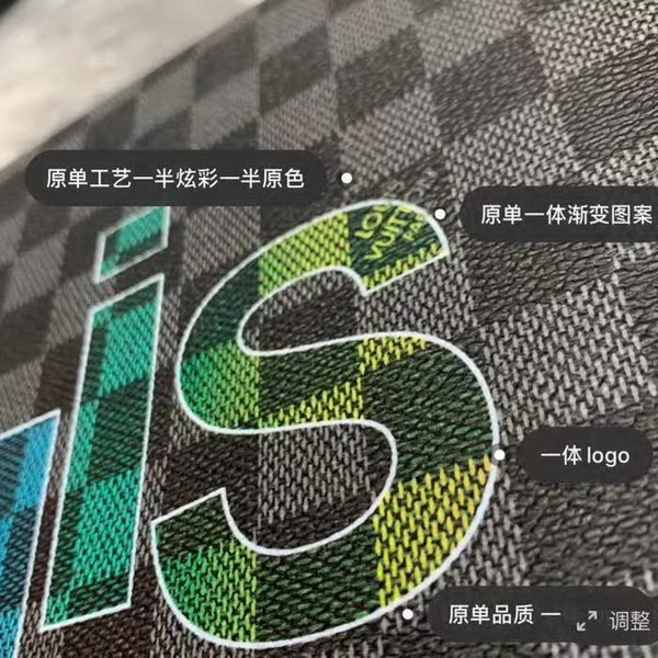 路易威登/LV Horizon 50拉杆箱，选用 Damier Graphite 帆布，印有设计的新款彩色交织字母品牌标识，光滑外层包裹轻巧的铝制拉杆，使箱内平整，箱内设计精简