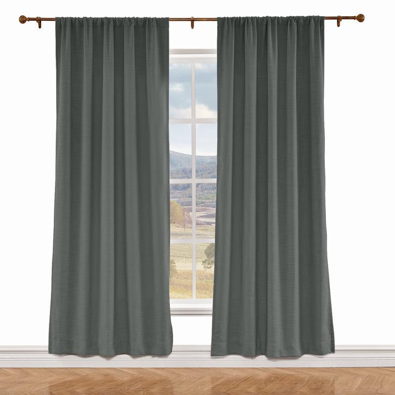 LIZ Polyester Linen Curtain Drapery Custom
