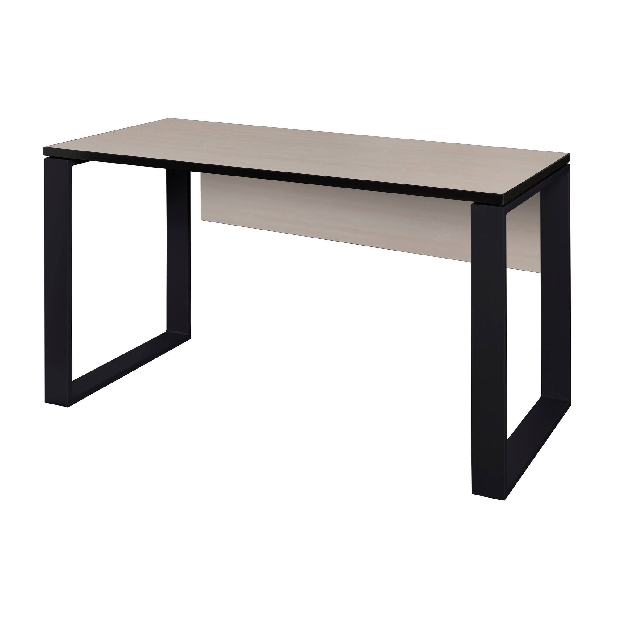 Regency Structure 42x22 x 24x22 Training Table with Modesty Panel- Mocha Walnut/Black