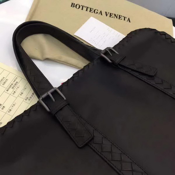 【原版皮】宝缇嘉/BV 男士公文包，采用蜡胎牛皮精心裁制而成，质地轻盈，空间充裕，携带方便，款号：80188802